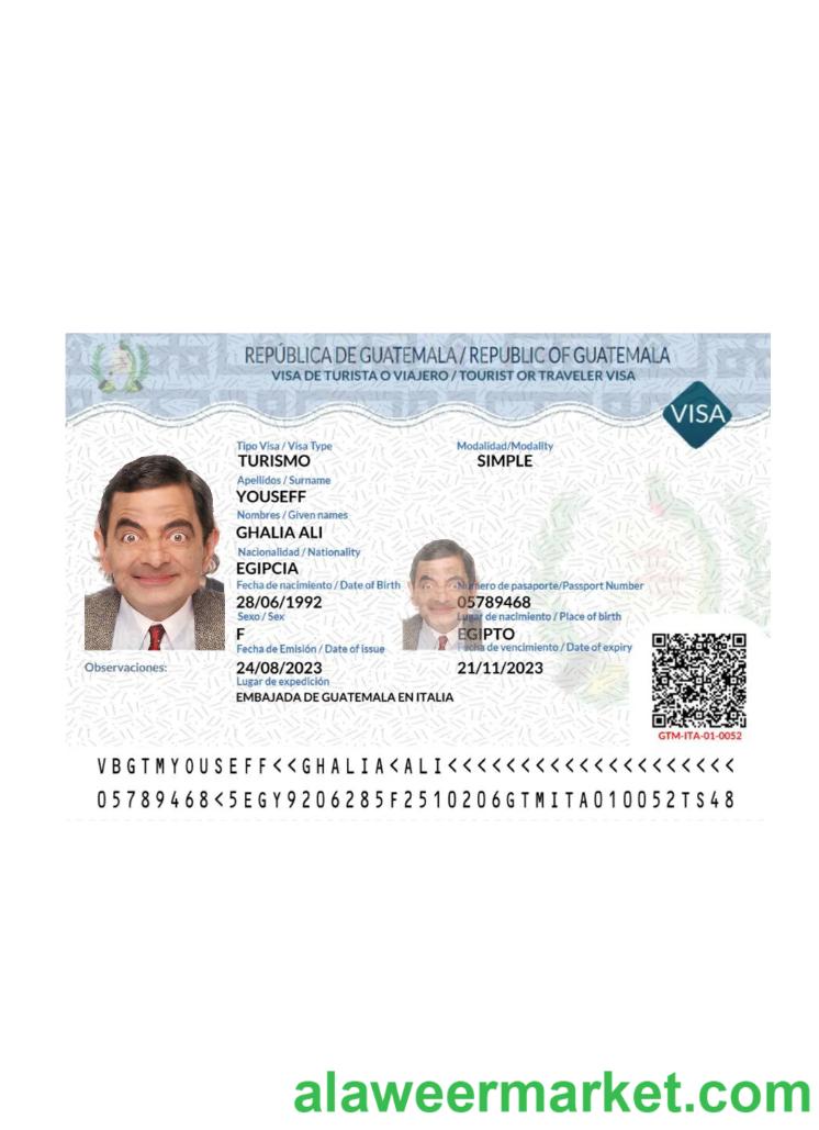 Guatemala tourist or traveler visa